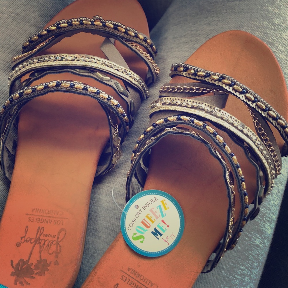 Jelly pop sandals size 8 brand new